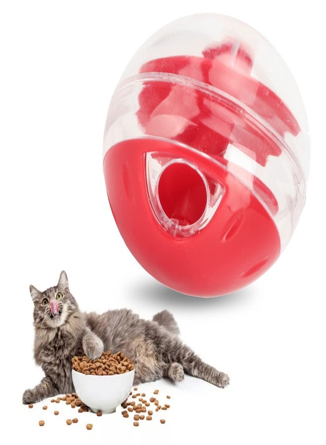 Kodrily Cat Treat Dispenser Toy, Interactive Cat Treat Ball for Cats, Plastic Pet Food Ball for Cats Kitten Training, Adjustable Leakage Mouth, Small 2 x 2in, 1Pcs - Image 1